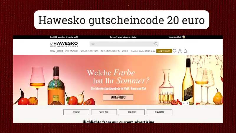 Hawesko-Gutscheincode